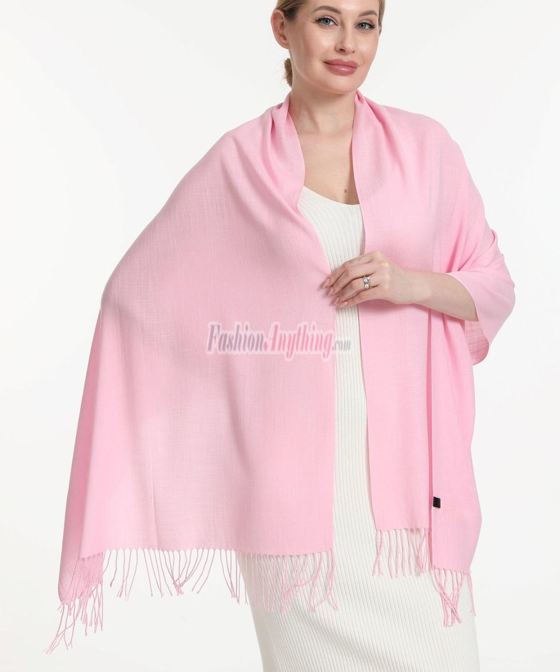 (image for) Lightweight Pashmina Scarf Pink