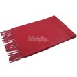 (image for) Cashmere Feel Solid Scarf Dark Red