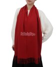 (image for) Cashmere Feel Solid Scarf Dark Red