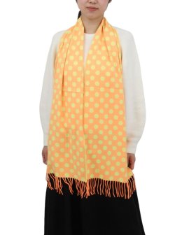 (image for) Cashmere Feel Dot Scarf Yellow