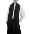 (image for) Cashmere Feel Solid Scarf Charcoal