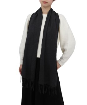 (image for) Cashmere Feel Solid Scarf Charcoal
