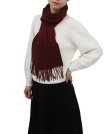 (image for) Cashmere Feel Solid Scarf Wine Red