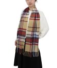 (image for) Cashmere Feel Classic Scarf Beige/Red