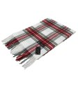 (image for) Cashmere Feel Classic Scarf White/Red