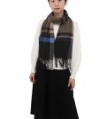 (image for) Cashmere Feel Classic Scarf Brown/black/blue