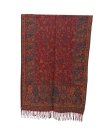 (image for) Rave Paisley Pattern Pashmina Shawl Wrap Burgundy
