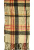 (image for) Plaid Blanket Wrap Beige