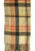 (image for) Plaid Blanket Wrap Beige