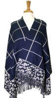 (image for) Oversized Blanket Wrap Navy