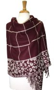 (image for) Oversized Blanket Wrap Wine