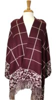 (image for) Oversized Blanket Wrap Wine