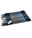 (image for) Cashmere Fell Scarf Navy/Grey/Orange