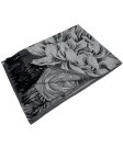 (image for) Peony Pattern Pashmina Grey