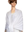 (image for) Silky Soft Solid Pashmina Scarf White