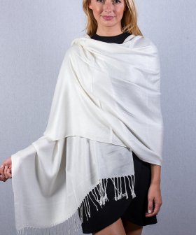 (image for) Ivory Pashmina Scarf