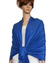 (image for) Silky Soft Solid Pashmina Scarf Royal Blue