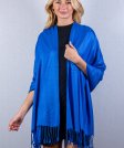 (image for) Silky Soft Solid Pashmina Scarf Royal Blue