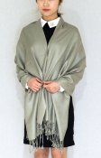 (image for) Silky Soft Solid Pashmina Scarf Sage Green