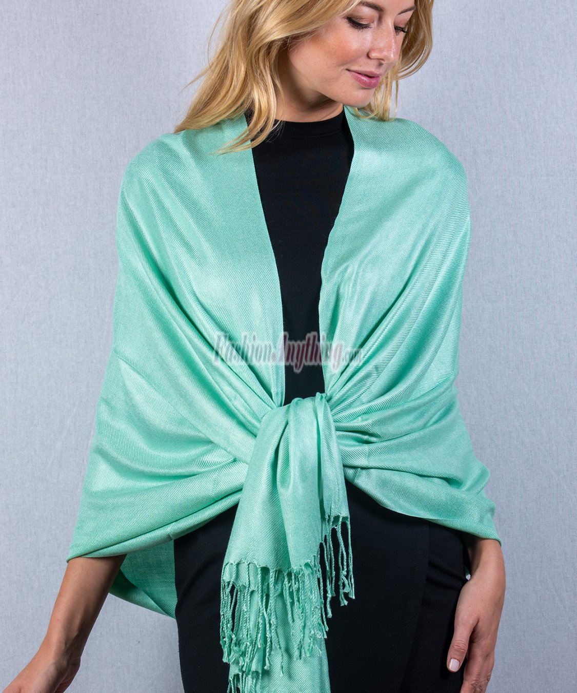 (image for) Silky Soft Solid Pashmina Scarf Tiffany