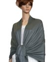 (image for) Silky Soft Solid Pashmina Scarf Dark Grey