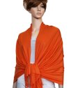 (image for) Silky Soft Solid Pashmina Scarf Orange