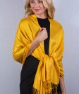 (image for) Silky Soft Solid Pashmina Scarf Honey Gold NEW
