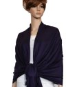 (image for) Silky Soft Solid Pashmina Scarf Dark Eggplant