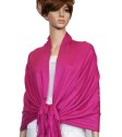 (image for) Silky Soft Solid Pashmina Scarf Fuchsia