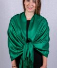 (image for) Silky Soft Solid Pashmina Scarf Dark Green