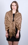 (image for) Brown Pashmina Scarf Dozen (12 Pcs) NEW