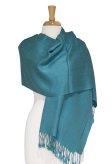 (image for) Silky Soft Solid Pashmina Scarf Light Teal