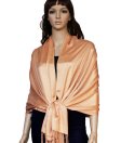 (image for) Satin Pashmina Wrap Rose Gold