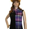 (image for) Woven Cashmere Feel Plaid Scarf A42-04