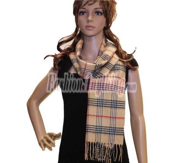 (image for) Woven Cashmere Feel Classic Scarf Beige
