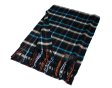 (image for) Cashmere Feel Plaid Scarf Black/Blue