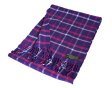 (image for) Cashmere Feel Plaid Scarf Purple/Pink
