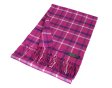 (image for) Cashmere Feel Plaid Scarf Pink