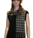 (image for) Woven Cashmere Feel Checker Scarf A53 Black / Grey