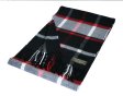 (image for) Cashmere Feel Checker Scarf Black/Red