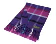 (image for) Cashmere Feel Checker Scarf Purple/Pink