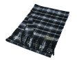 (image for) Cashmere Feel Plaid Scarf A57 Black/White