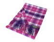 (image for) Cashmere Feel Plaid Scarf Pink/Purple