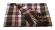 (image for) Woven Cashmere Feel Plaid Scarf Brown/Burgundy