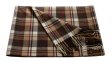 (image for) Woven Cashmere Feel Plaid Scarf Brown/Camel