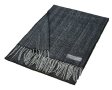 (image for) Woven Cashmere Feel Special Design Scarf Charcoal