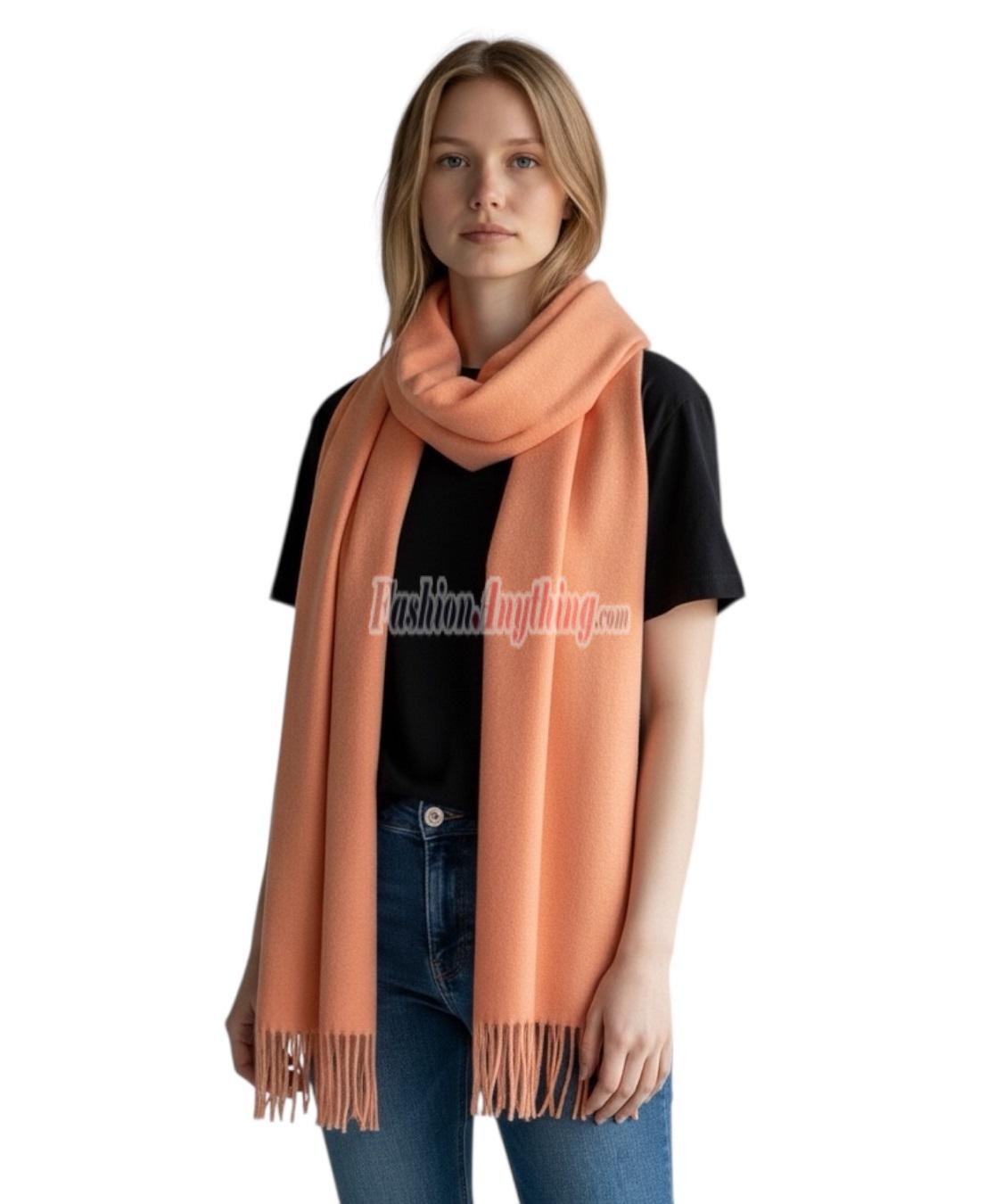 (image for) Winter Cashmere Feel Wrap Orange