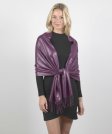 (image for) Sparkly Metallic Shawls Wraps Purple