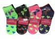 (image for) Women Bow Tie & Heart Print Socks Dozen (12 Pairs) - Assorted Color
