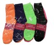 (image for) Women Solid Multi Color Crew Socks Dozen (12 Pairs) - Assorted Color